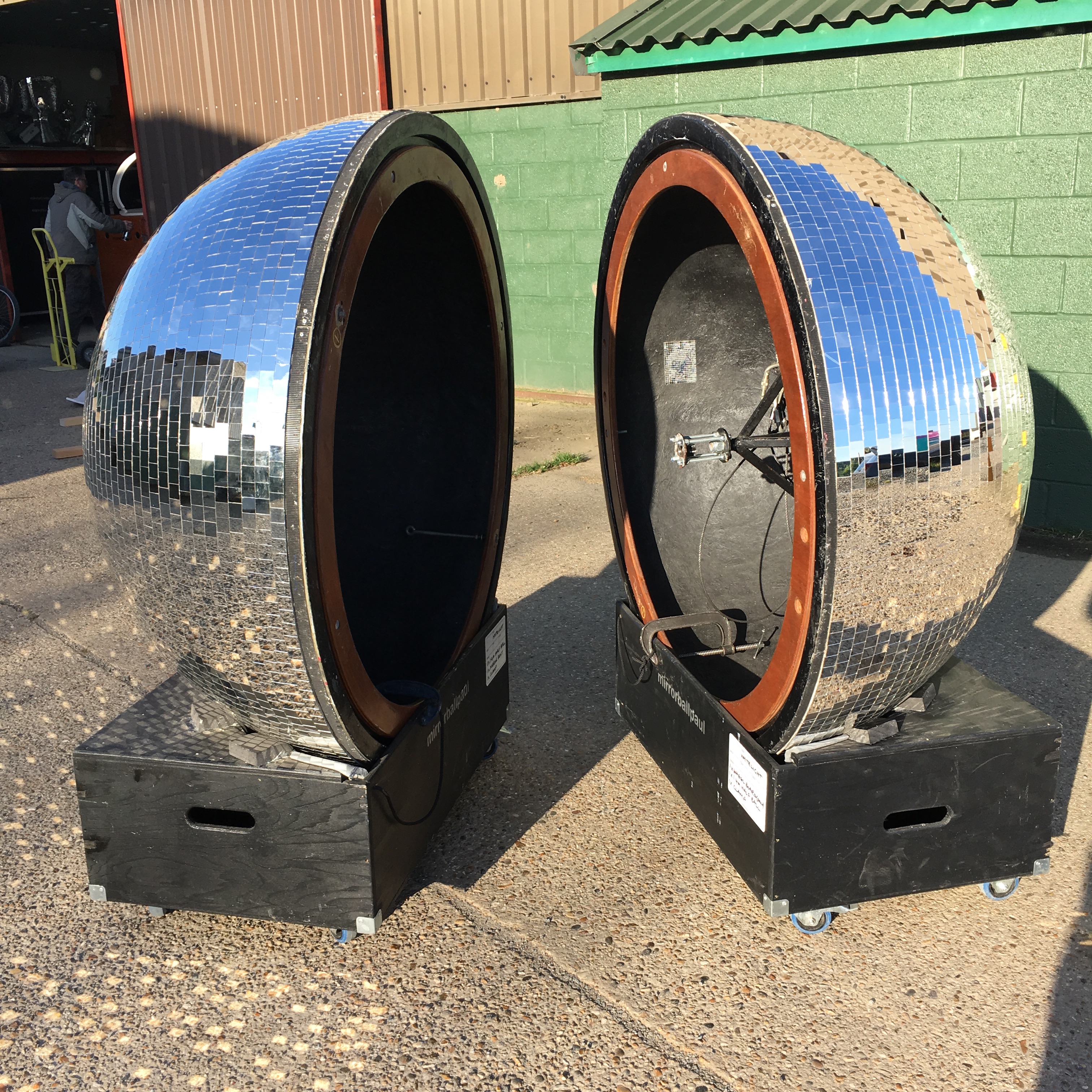 1.4m silver mirror ball (2 halves) Mirror Ball Paul