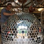 1.5m disco ball (excl rotator) transport case approx weight 70kg dry hire fee - £430 purchase price - POA
