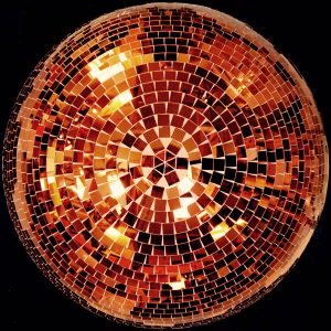 1m blood orange mirror ball approx weight 35kg dry hire fee - £225 purchase price - POA