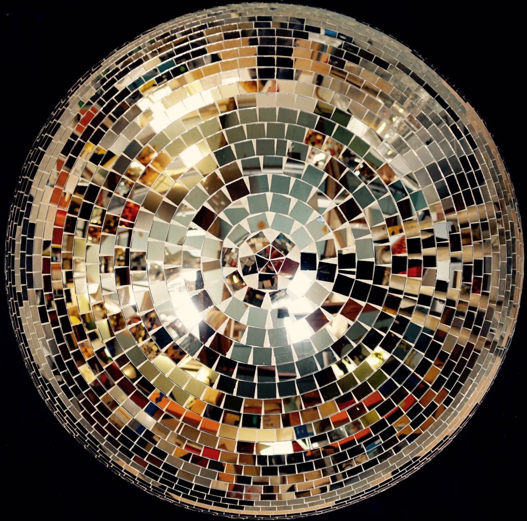 1m rose gold mirror ball Mirror Ball Paul