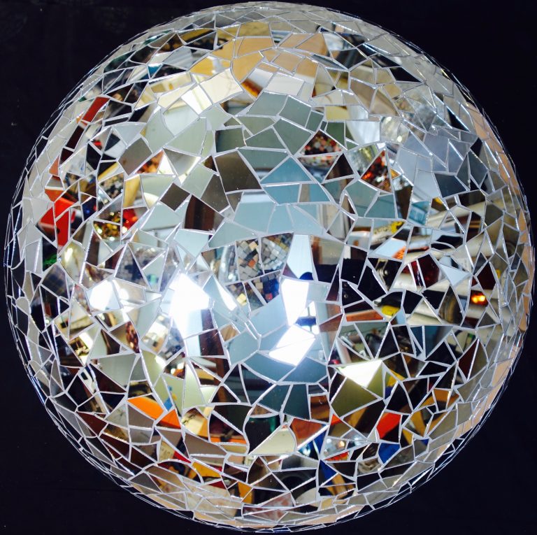 Mirror ball hire, disco balls, glitter balls, mirrored props
