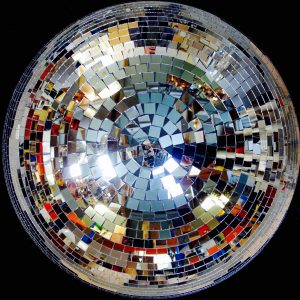 1m silver mirror ball approx weight - 30kg dry hire fee - £195 purchase price - POA
