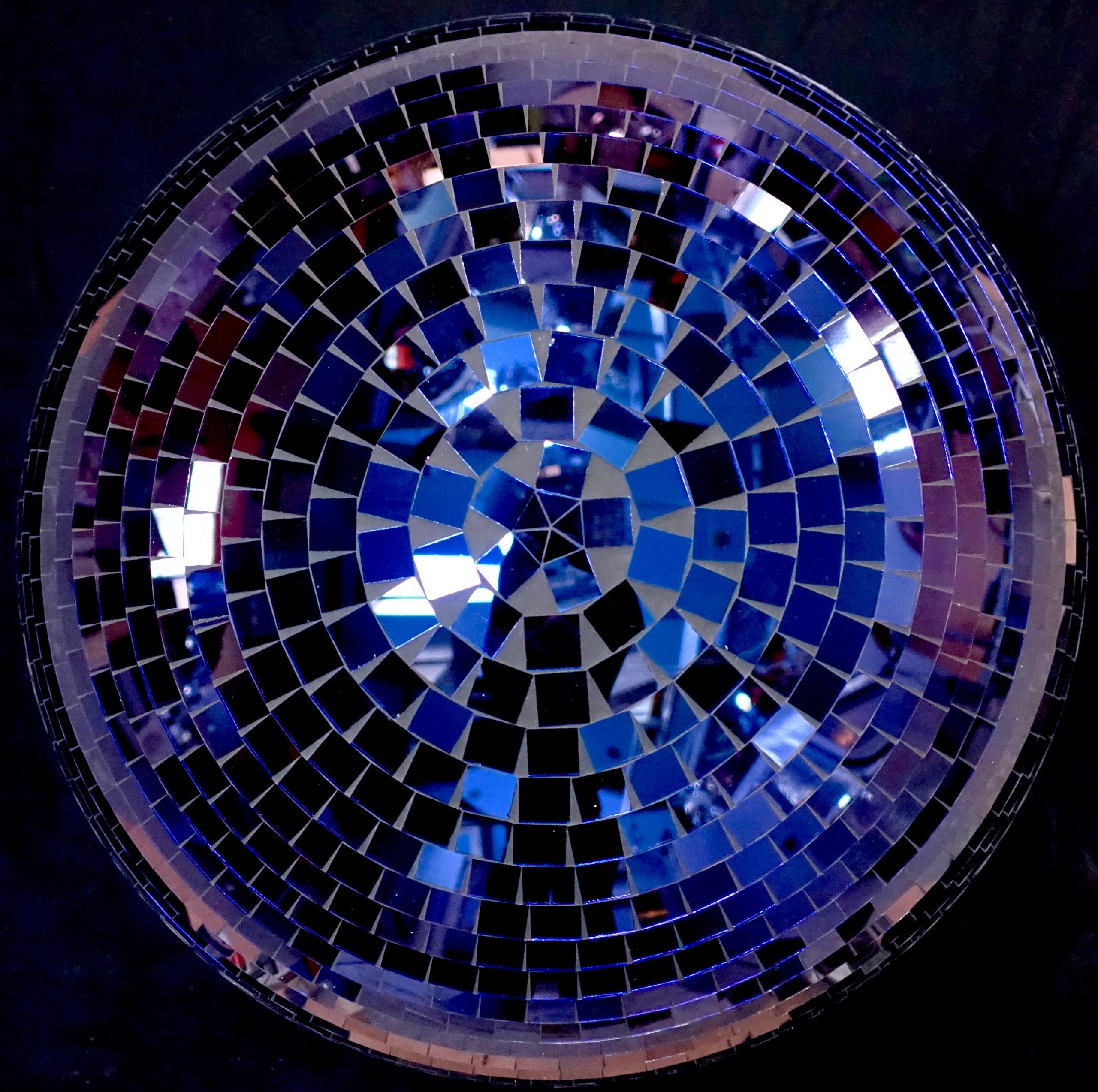 750mm blue mirror ball approx weight - 25kg dry hire fee - £130 purchase price - POA