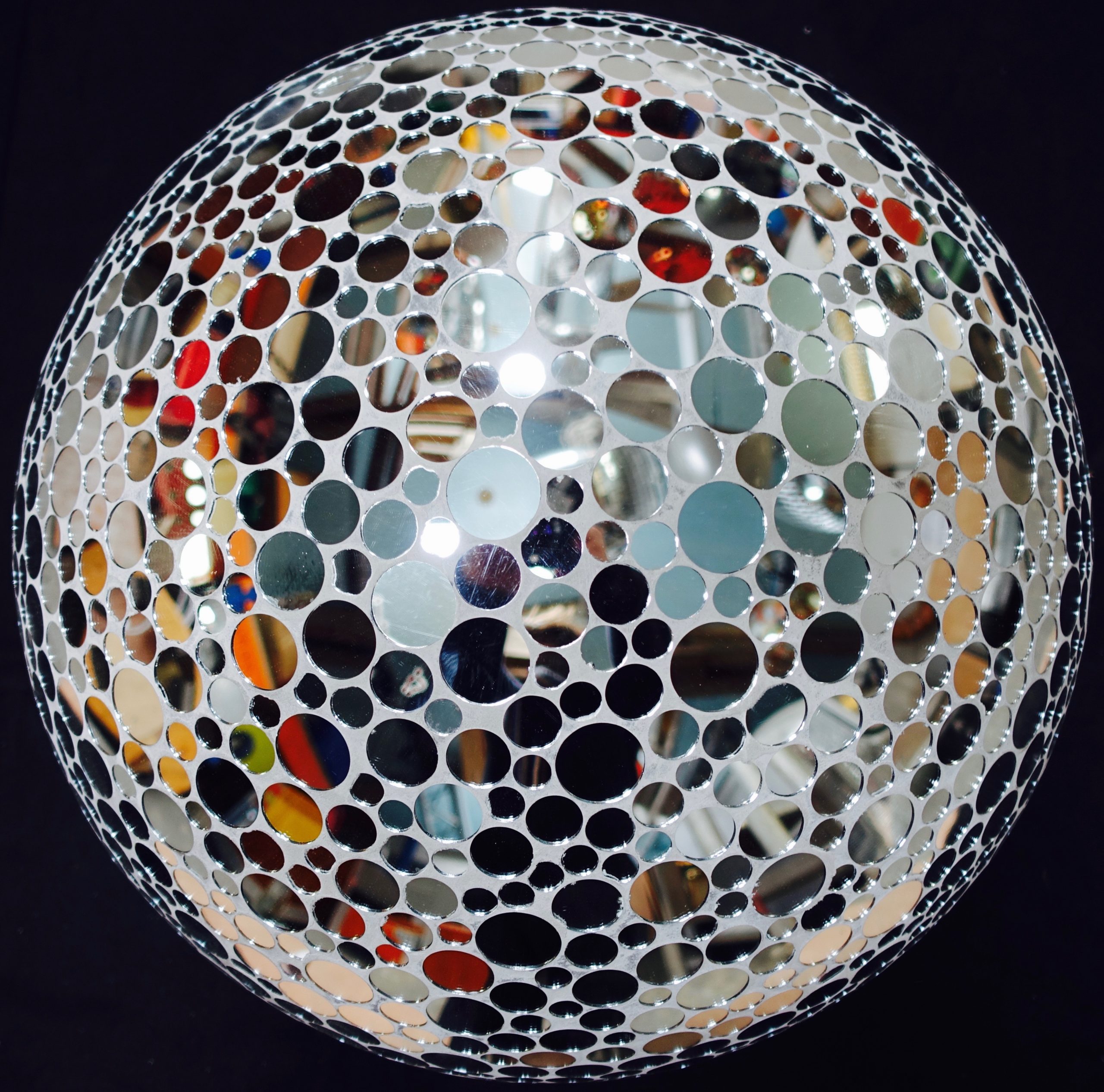 600mm silver disco ball approx weight 10kg dry hire fee - £100 purchase price - POA