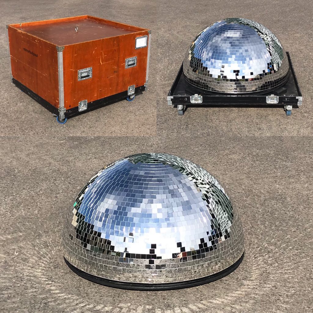 1m silver half mirror ball (internal rotator) Mirror Ball Paul